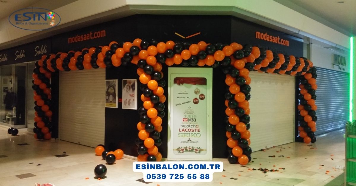 Klasik açılış kapı kemeri balon süsleme — Esin Balon kurumsal