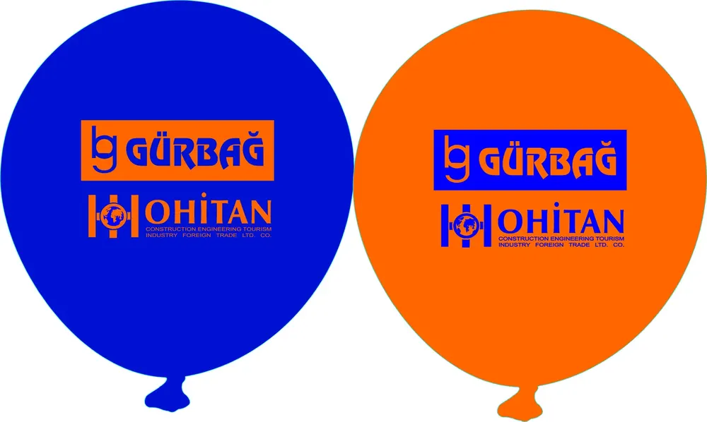 Baskılı Balon örneği, profesyonel kurulum — Esin Balon