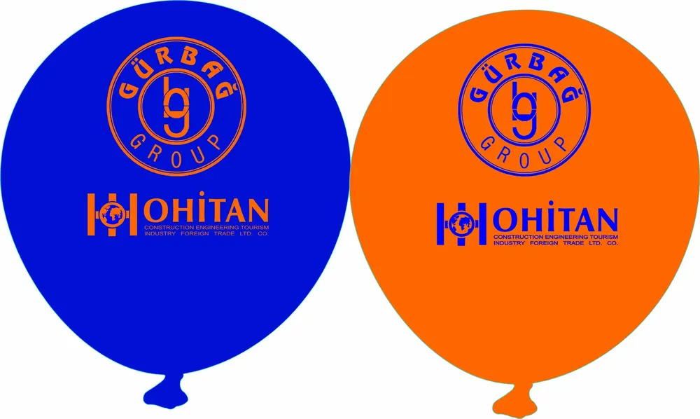 Baskılı Balon örneği, profesyonel kurulum — Esin Balon