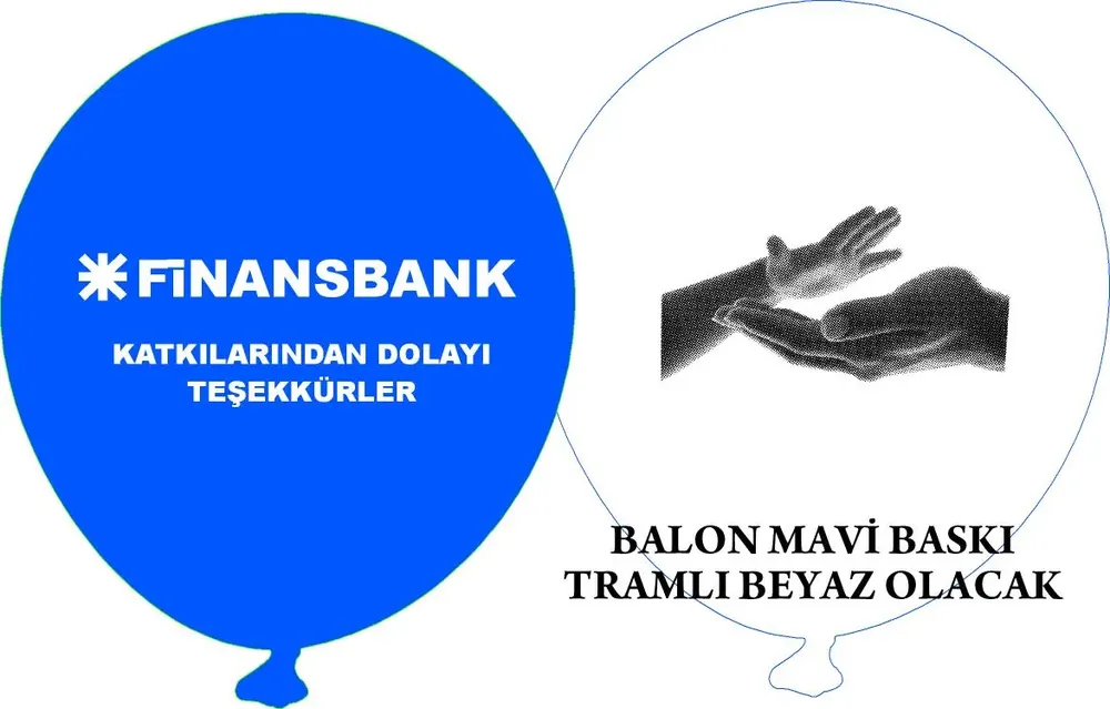 İstanbul baskılı balon uygulaması — Esin Balon organizasyon