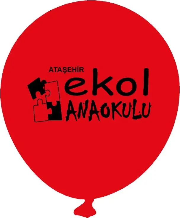 Baskılı Balon örneği, profesyonel kurulum — Esin Balon