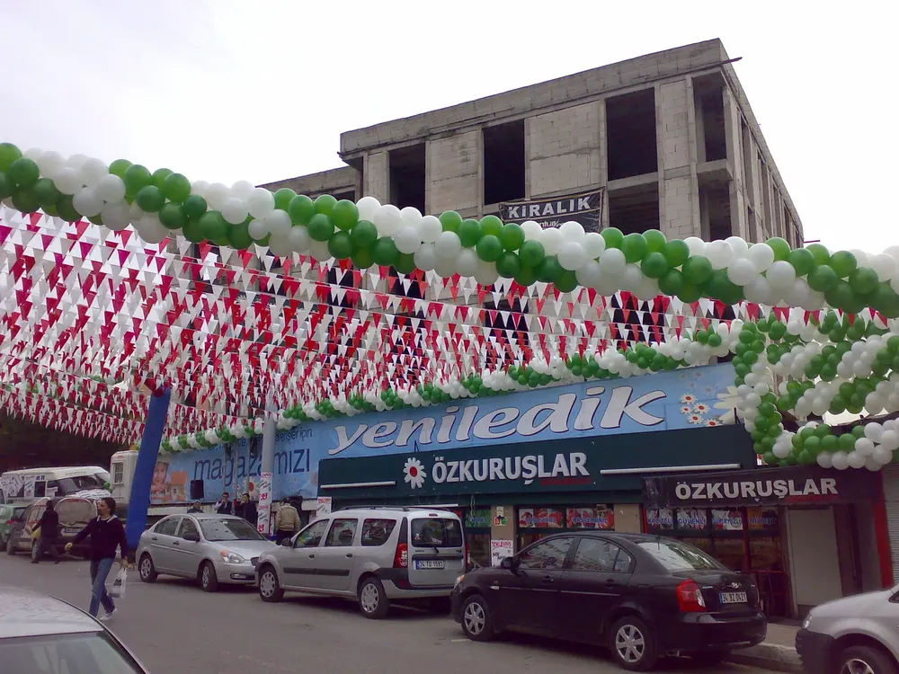 Bayrak Süsleme çalışması — Esin Balon İstanbul
