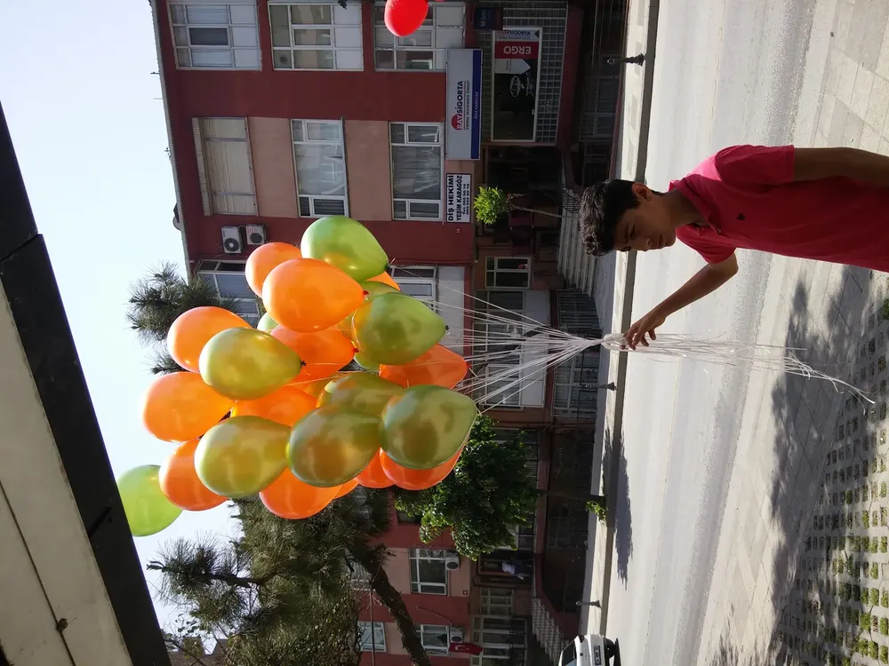 Dikme Sütun Balon Süsleme çalışması — Esin Balon İstanbul
