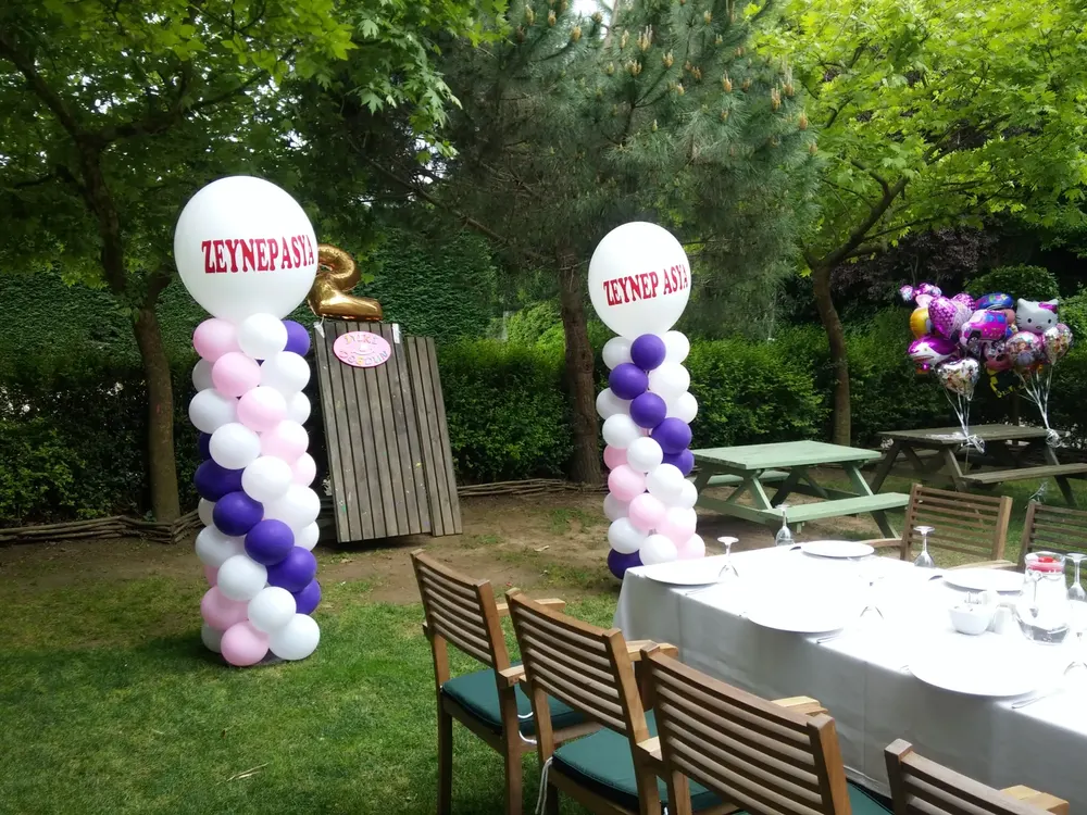 Dikme Sütun Balon Süsleme çalışması — Esin Balon İstanbul
