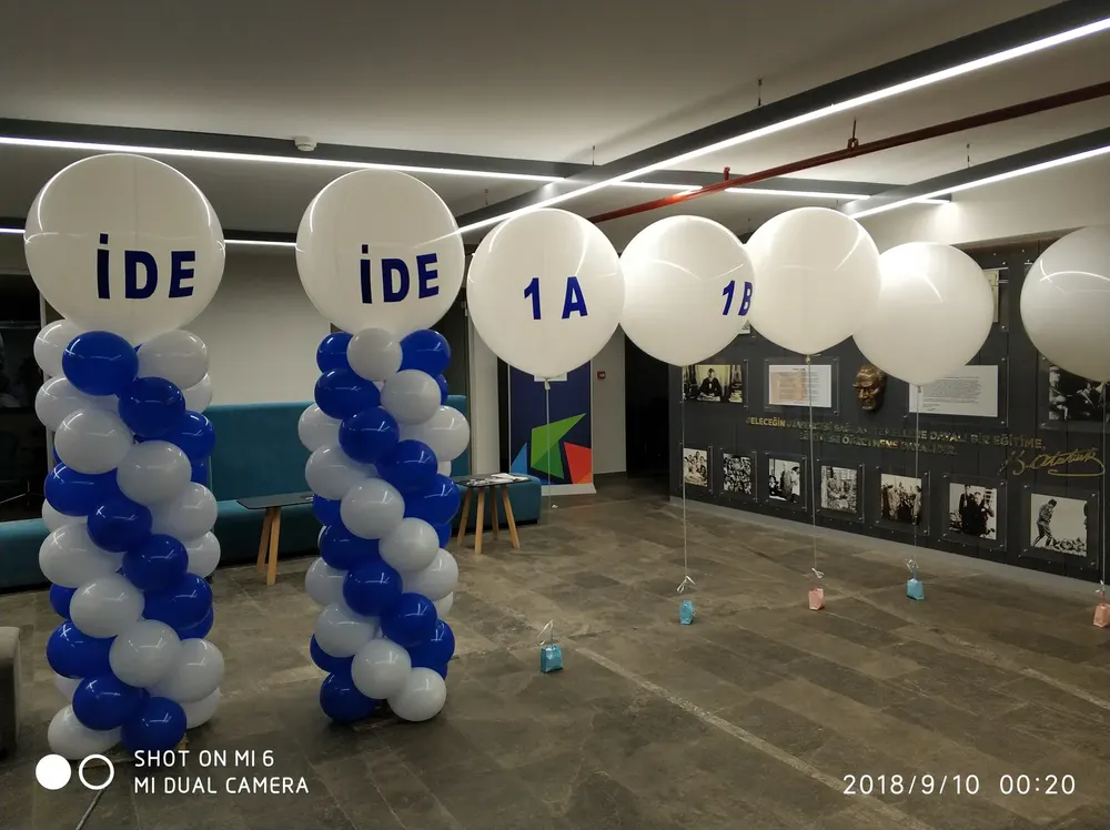 Dikme Sütun Balon Süsleme çalışması — Esin Balon İstanbul