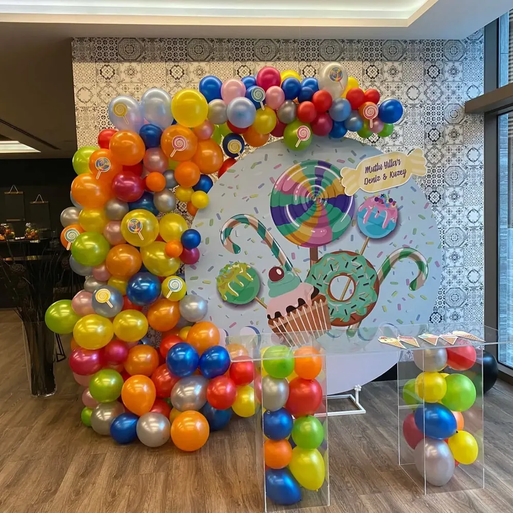 Doğum Günü Balon Süsleme çalışması — Esin Balon İstanbul