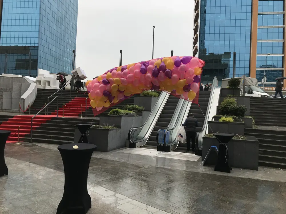 İstanbul dökme balon uygulaması — Esin Balon organizasyon