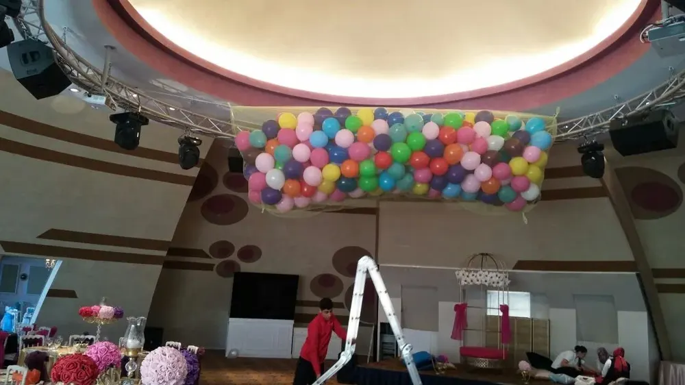 Dökme Balon örneği, profesyonel kurulum — Esin Balon