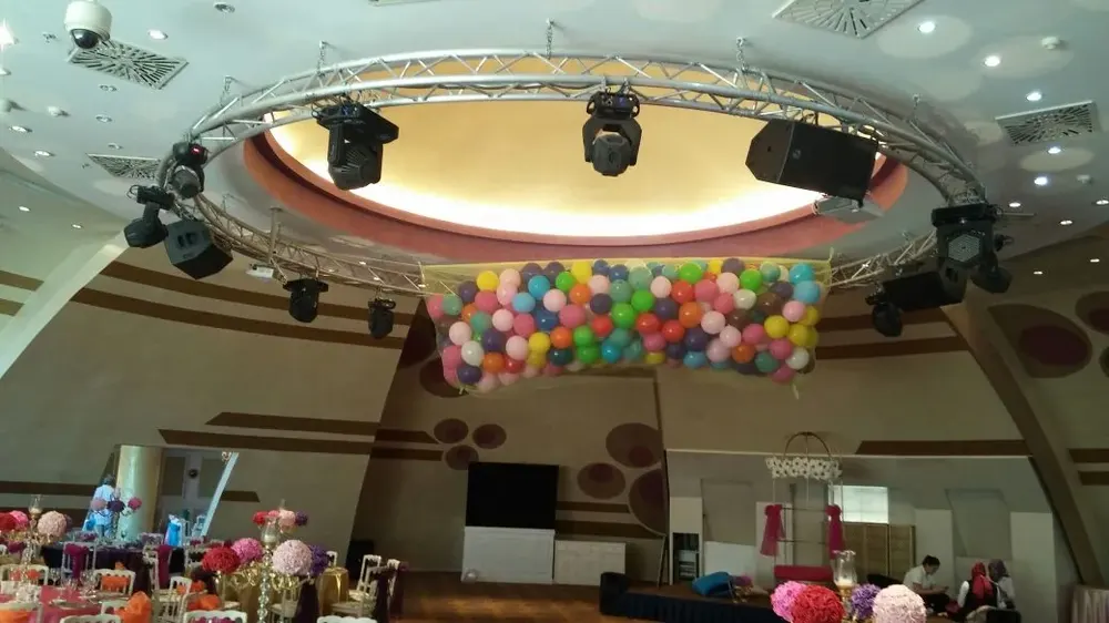 Dökme Balon örneği, profesyonel kurulum — Esin Balon