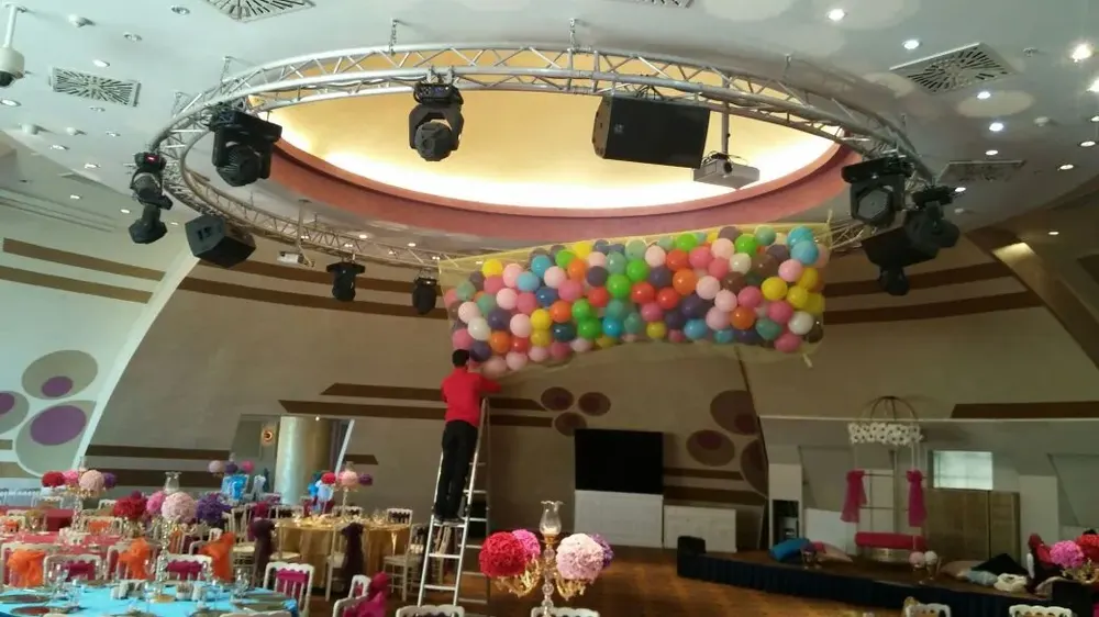 Dökme Balon örneği, profesyonel kurulum — Esin Balon