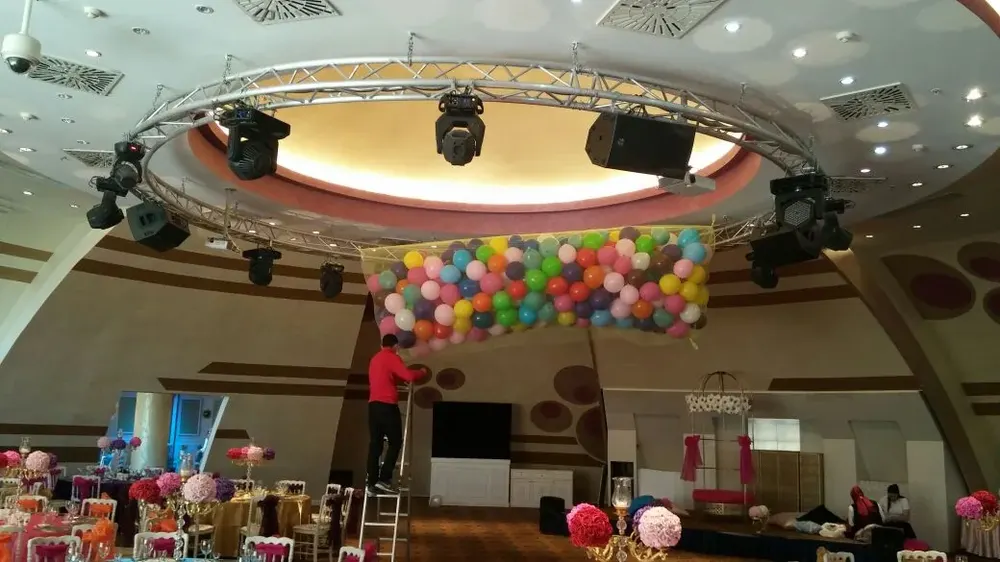 Dökme Balon örneği, profesyonel kurulum — Esin Balon