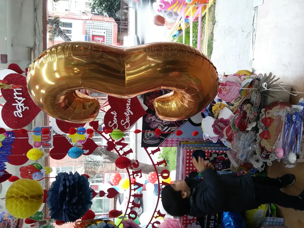 İstanbul folyo harf ve rakam balon uygulaması — Esin Balon organizasyon