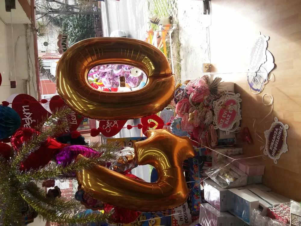 İstanbul folyo harf ve rakam balon uygulaması — Esin Balon organizasyon