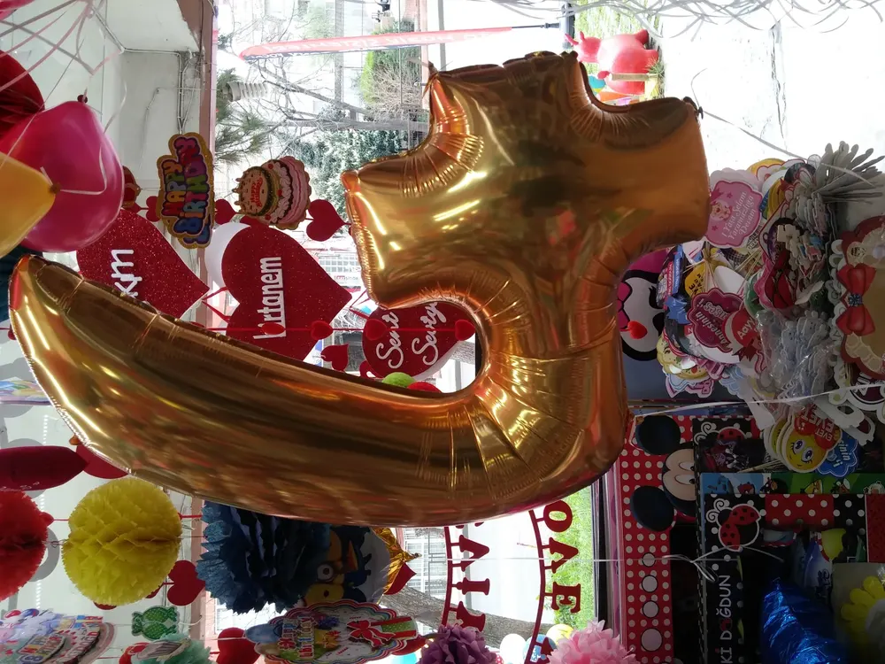 İstanbul folyo harf ve rakam balon uygulaması — Esin Balon organizasyon