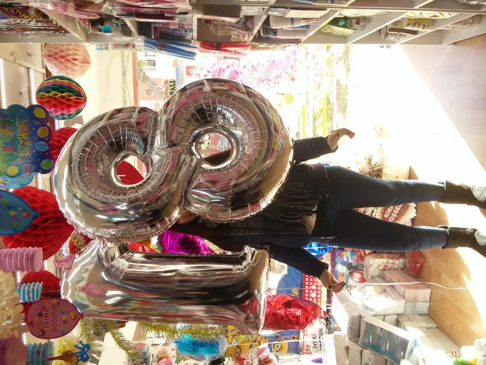 İstanbul folyo harf ve rakam balon uygulaması — Esin Balon organizasyon