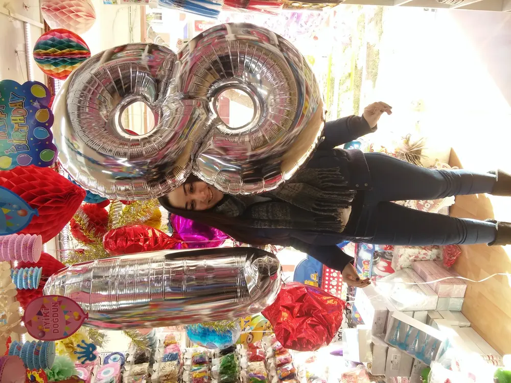 İstanbul folyo harf ve rakam balon uygulaması — Esin Balon organizasyon