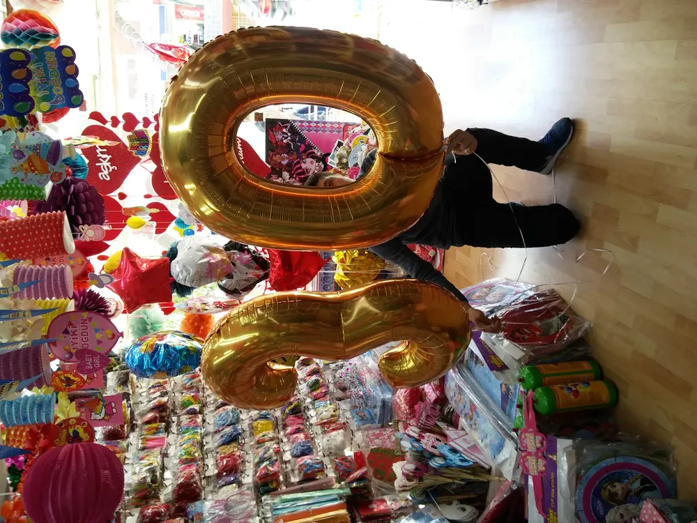 Folyo Harf ve Rakam Balon çalışması — Esin Balon İstanbul