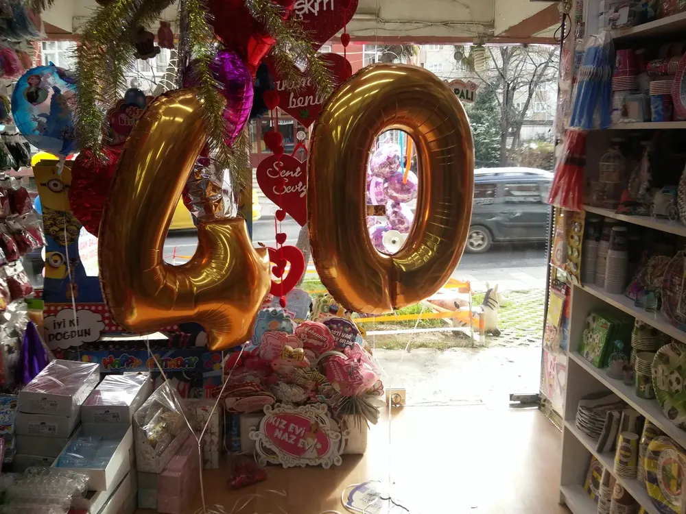 Folyo Harf ve Rakam Balon çalışması — Esin Balon İstanbul