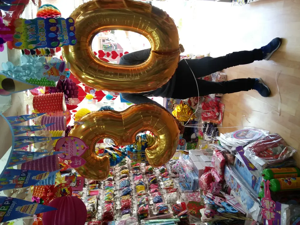 İstanbul folyo harf ve rakam balon uygulaması — Esin Balon organizasyon