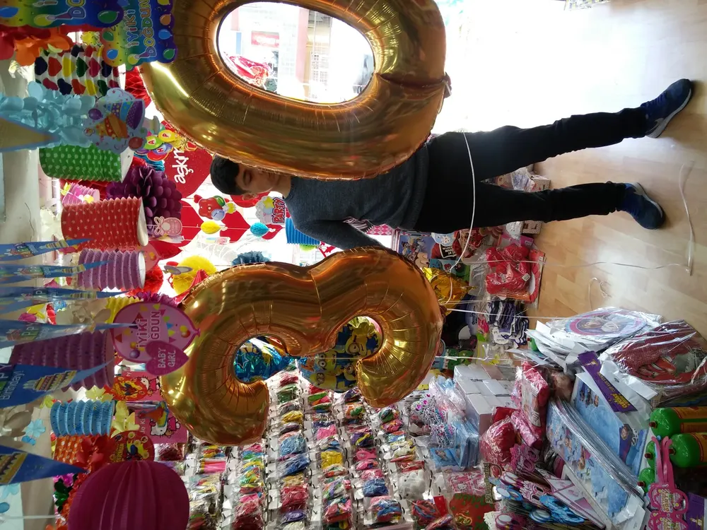 Folyo Harf ve Rakam Balon çalışması — Esin Balon İstanbul
