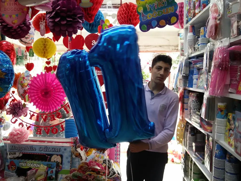 İstanbul folyo harf ve rakam balon uygulaması — Esin Balon organizasyon