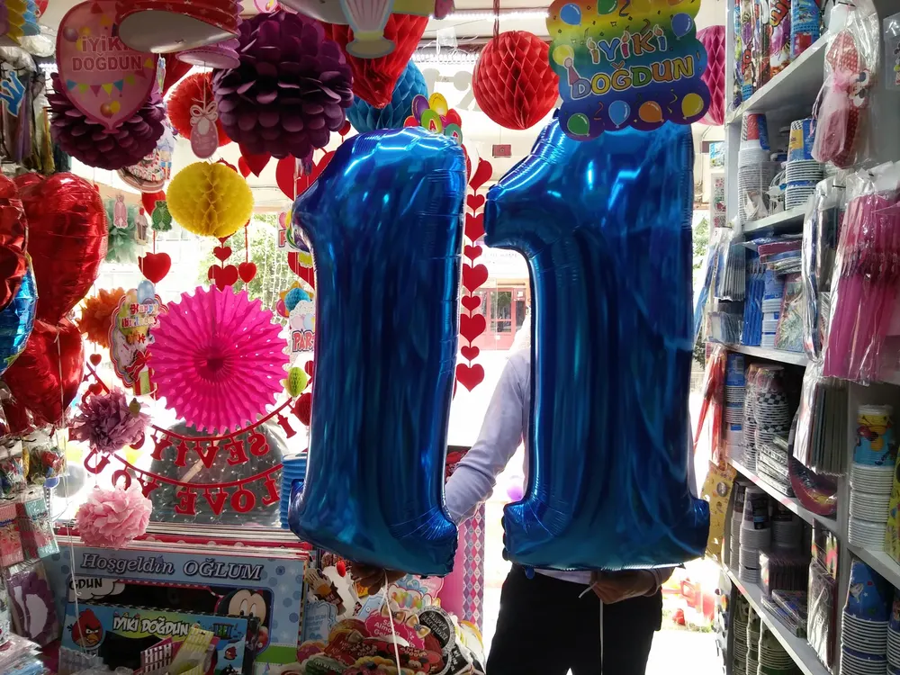 Folyo Harf ve Rakam Balon çalışması — Esin Balon İstanbul