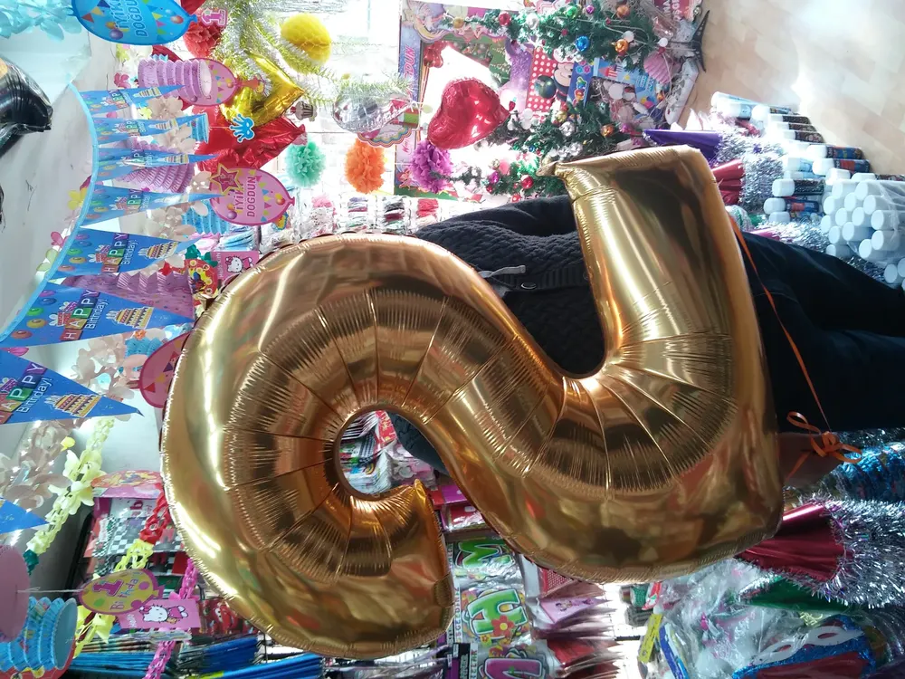 İstanbul folyo harf ve rakam balon uygulaması — Esin Balon organizasyon
