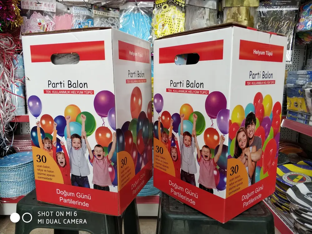Helyum Tüpü ve Fly Tüp çalışması — Esin Balon İstanbul