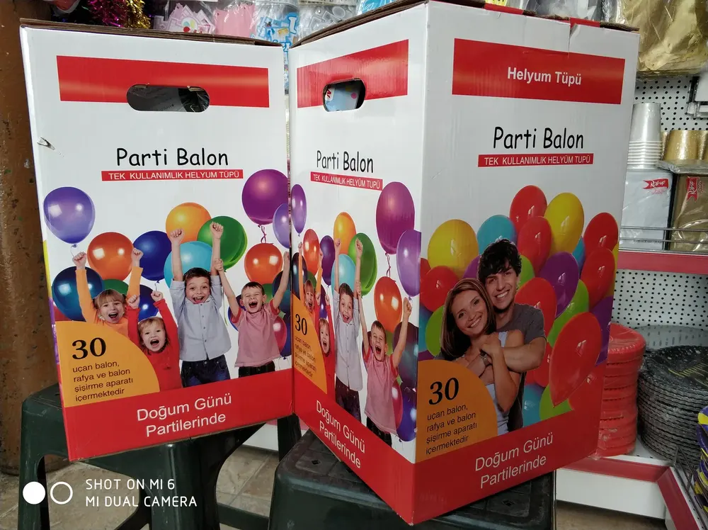 Helyum Tüpü ve Fly Tüp çalışması — Esin Balon İstanbul