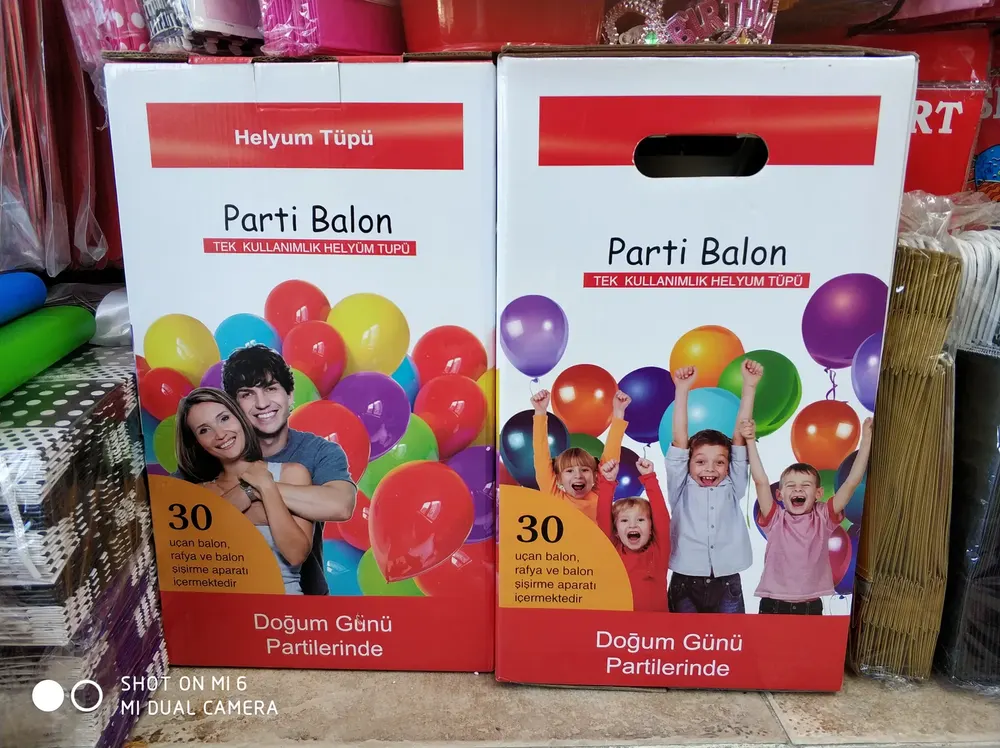 Helyum Tüpü ve Fly Tüp çalışması — Esin Balon İstanbul