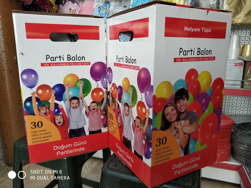 Helyum Tüpü ve Fly Tüp çalışması — Esin Balon İstanbul