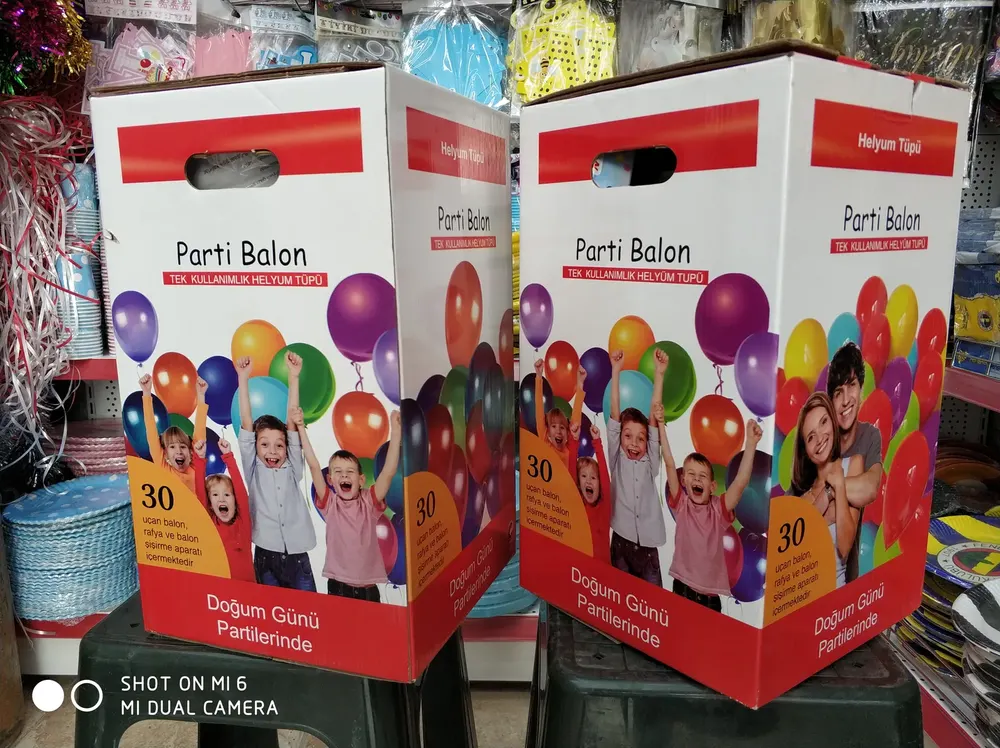 Helyum Tüpü ve Fly Tüp çalışması — Esin Balon İstanbul