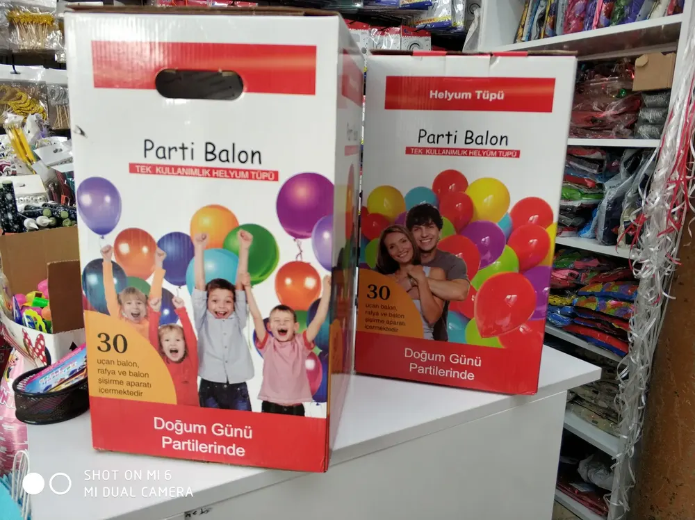 Helyum Tüpü ve Fly Tüp örneği, profesyonel kurulum — Esin Balon