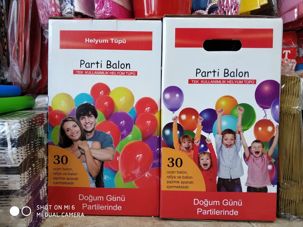 Helyum Tüpü ve Fly Tüp çalışması — Esin Balon İstanbul