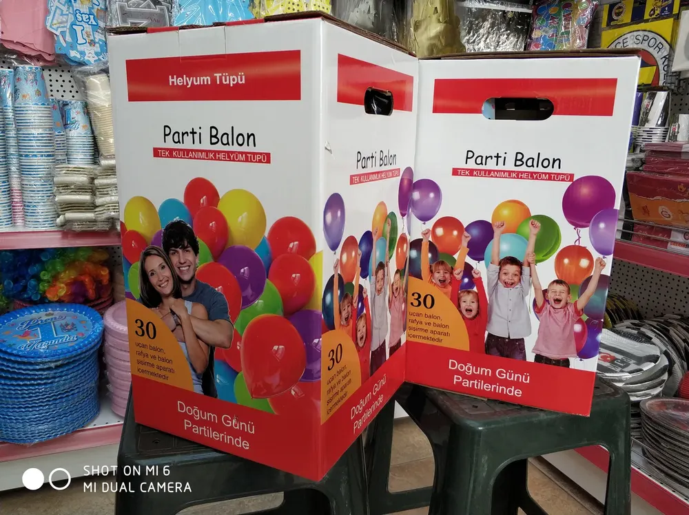 Helyum Tüpü ve Fly Tüp örneği, profesyonel kurulum — Esin Balon