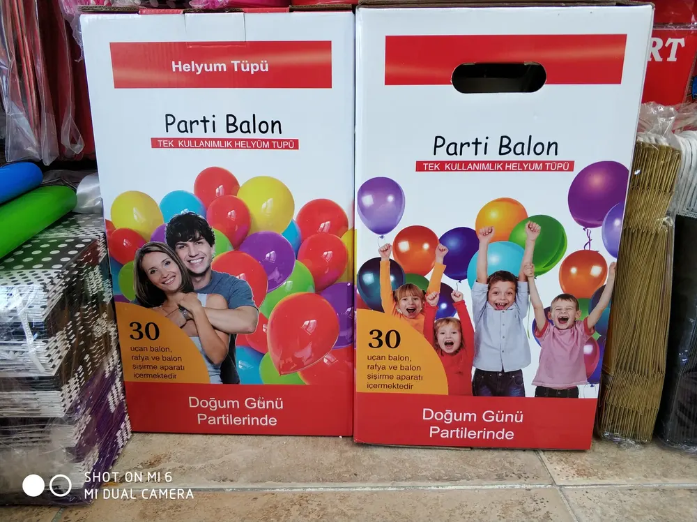 Helyum Tüpü ve Fly Tüp çalışması — Esin Balon İstanbul