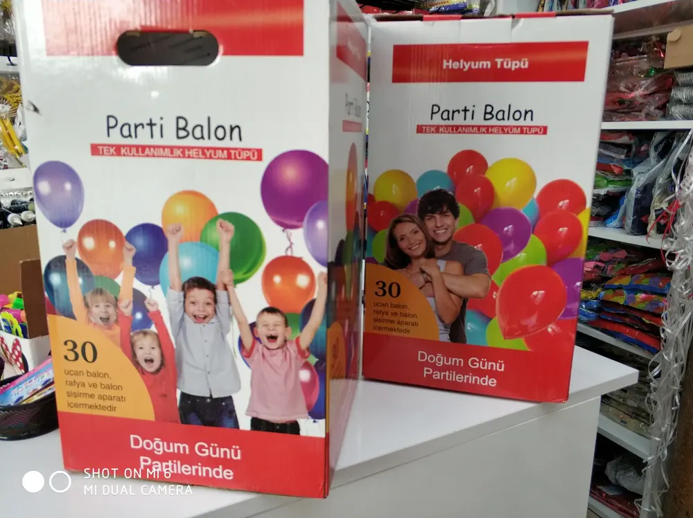 Helyum Tüpü ve Fly Tüp çalışması — Esin Balon İstanbul