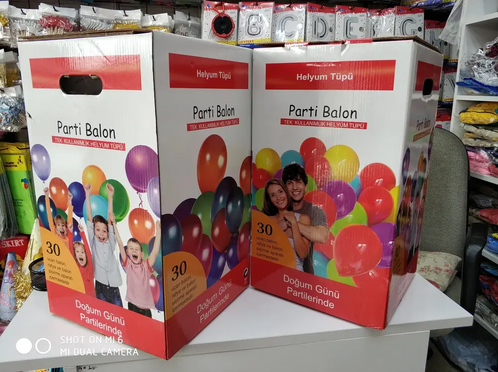 Helyum Tüpü ve Fly Tüp örneği, profesyonel kurulum — Esin Balon
