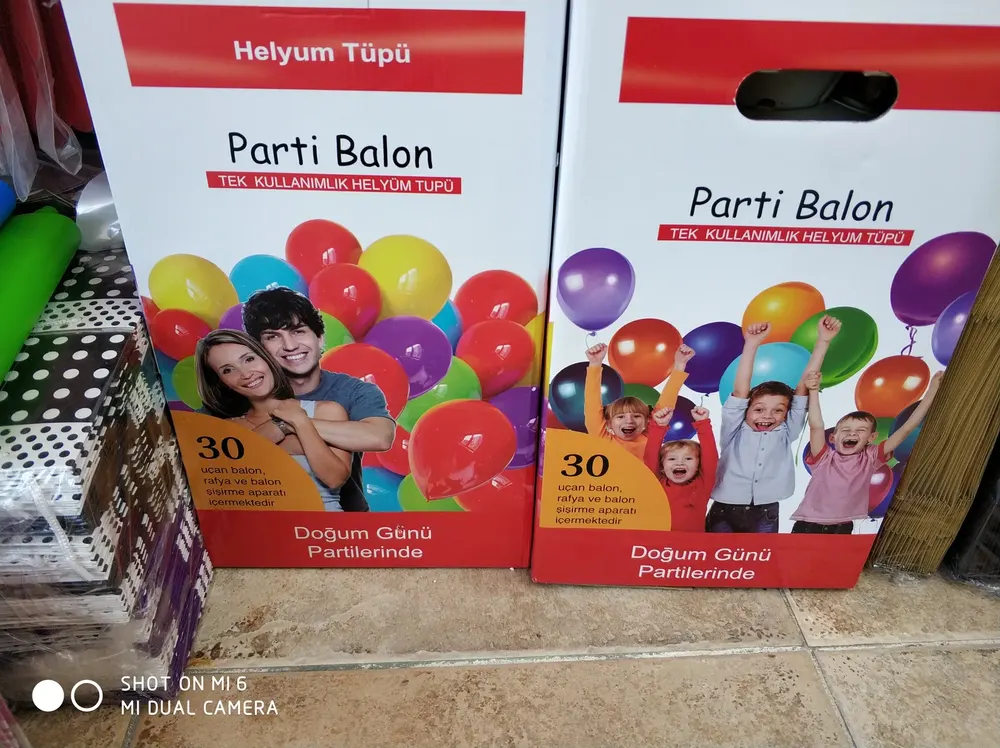Helyum Tüpü ve Fly Tüp çalışması — Esin Balon İstanbul