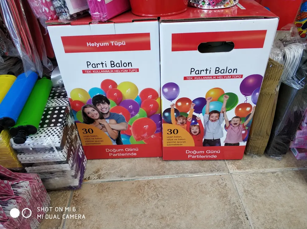 Helyum Tüpü ve Fly Tüp çalışması — Esin Balon İstanbul