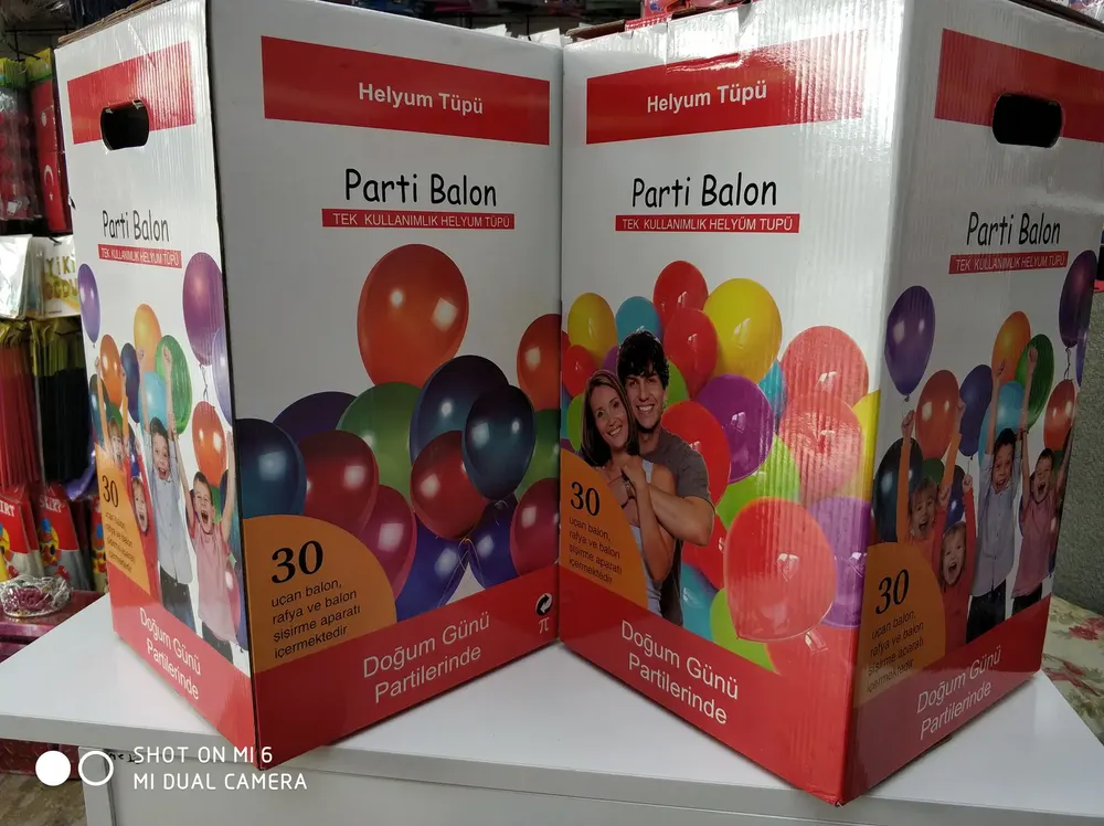 Helyum Tüpü ve Fly Tüp örneği, profesyonel kurulum — Esin Balon
