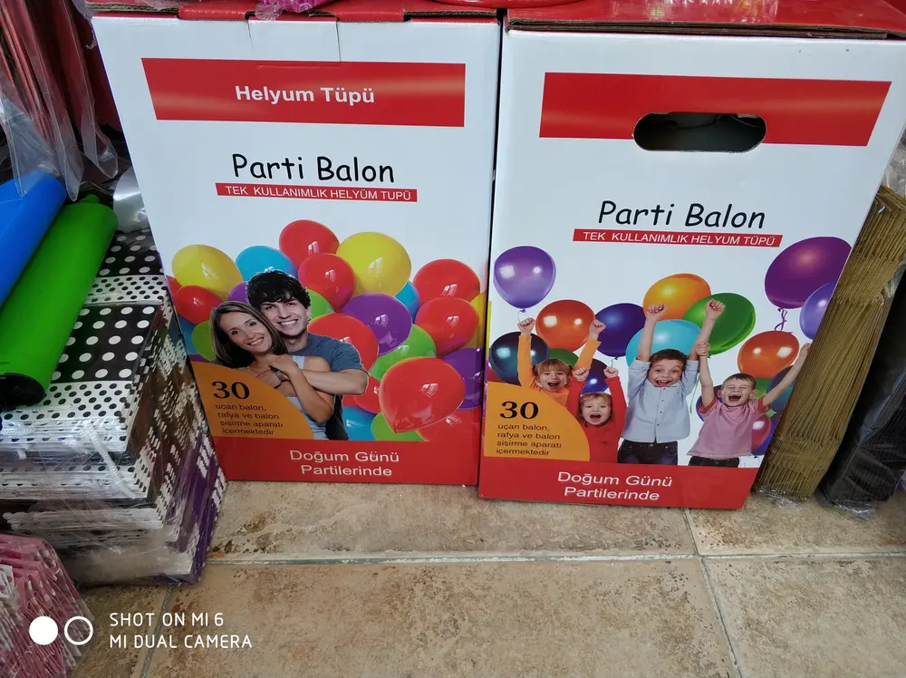 Helyum Tüpü ve Fly Tüp örneği, profesyonel kurulum — Esin Balon