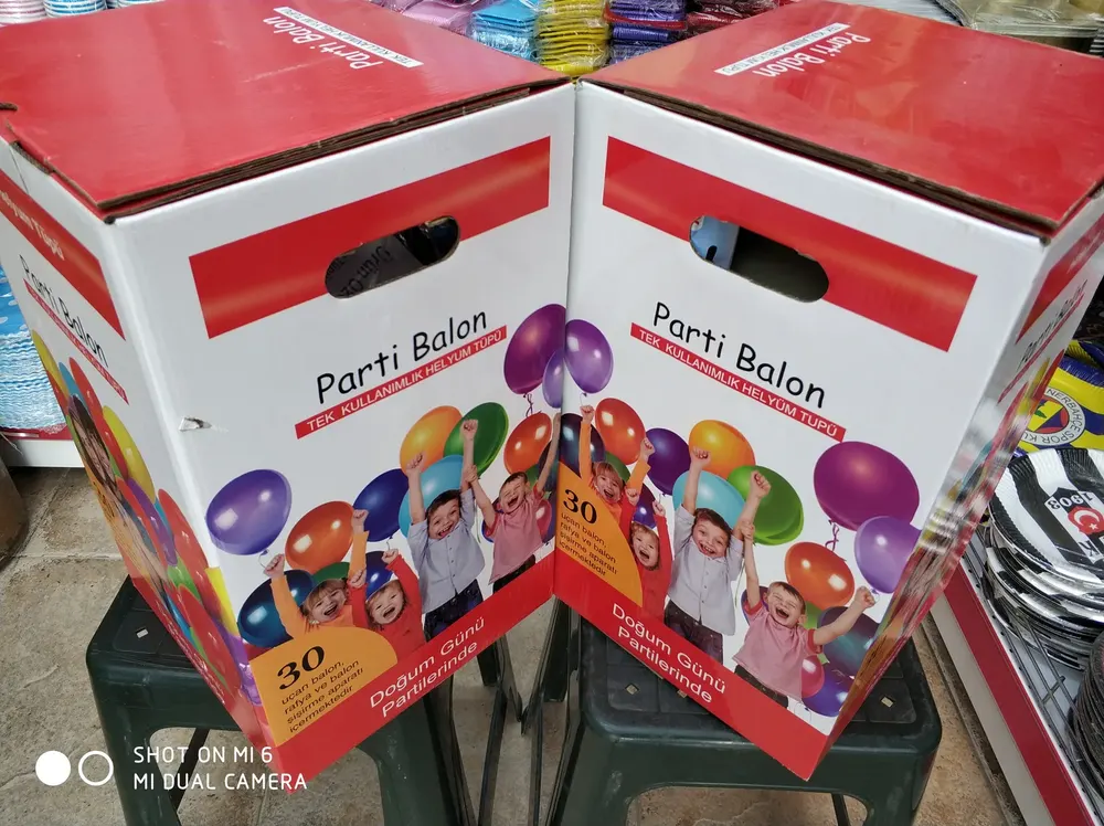 Helyum Tüpü ve Fly Tüp çalışması — Esin Balon İstanbul