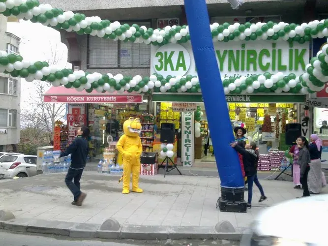 Helyum Tüpü ve Fly Tüp örneği, profesyonel kurulum — Esin Balon