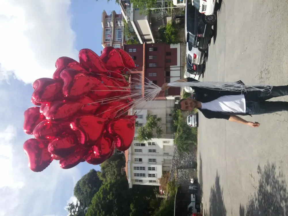 İstanbul kalpli uçan balon uygulaması — Esin Balon organizasyon