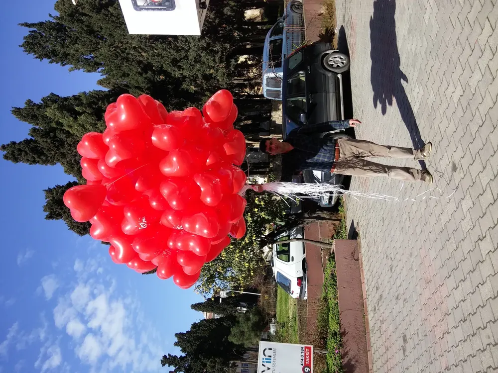 Kalpli Uçan Balon örneği, profesyonel kurulum — Esin Balon
