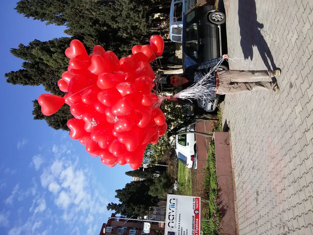 Kalpli Uçan Balon örneği, profesyonel kurulum — Esin Balon