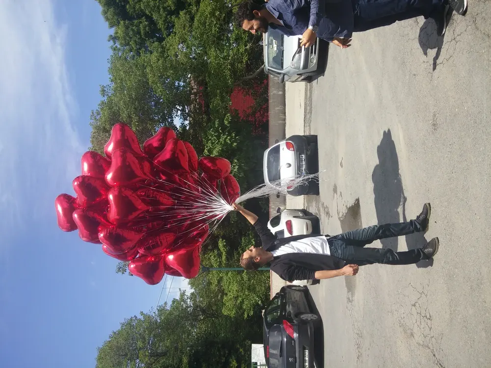 İstanbul kalpli uçan balon uygulaması — Esin Balon organizasyon