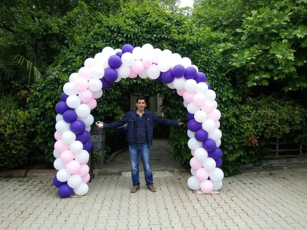 Kapı Takı Balon Süsleme çalışması — Esin Balon İstanbul