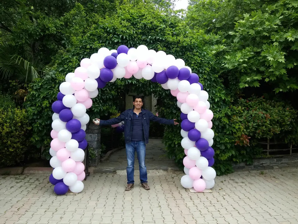 İstanbul kapı takı balon süsleme uygulaması — Esin Balon organizasyon